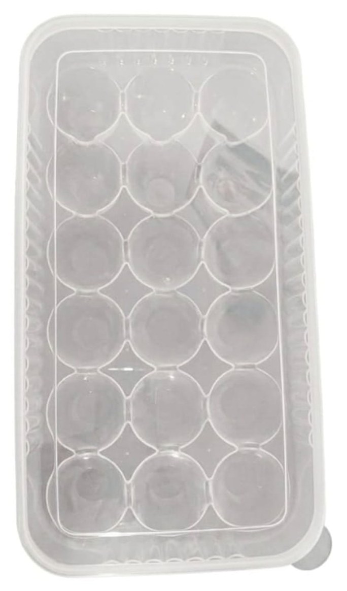 Huevera transparente x18