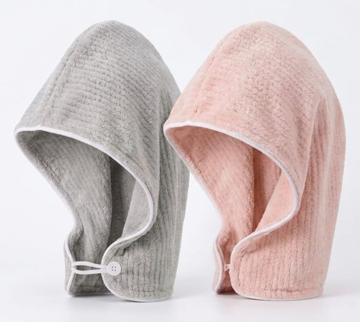 Turbante de toalla para secar el pelo